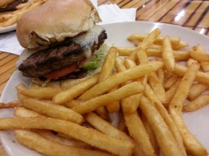 Eagles' Deli, Boston, MA It was featured on Man vs Food. Has a 5lb burger challenge. rawr